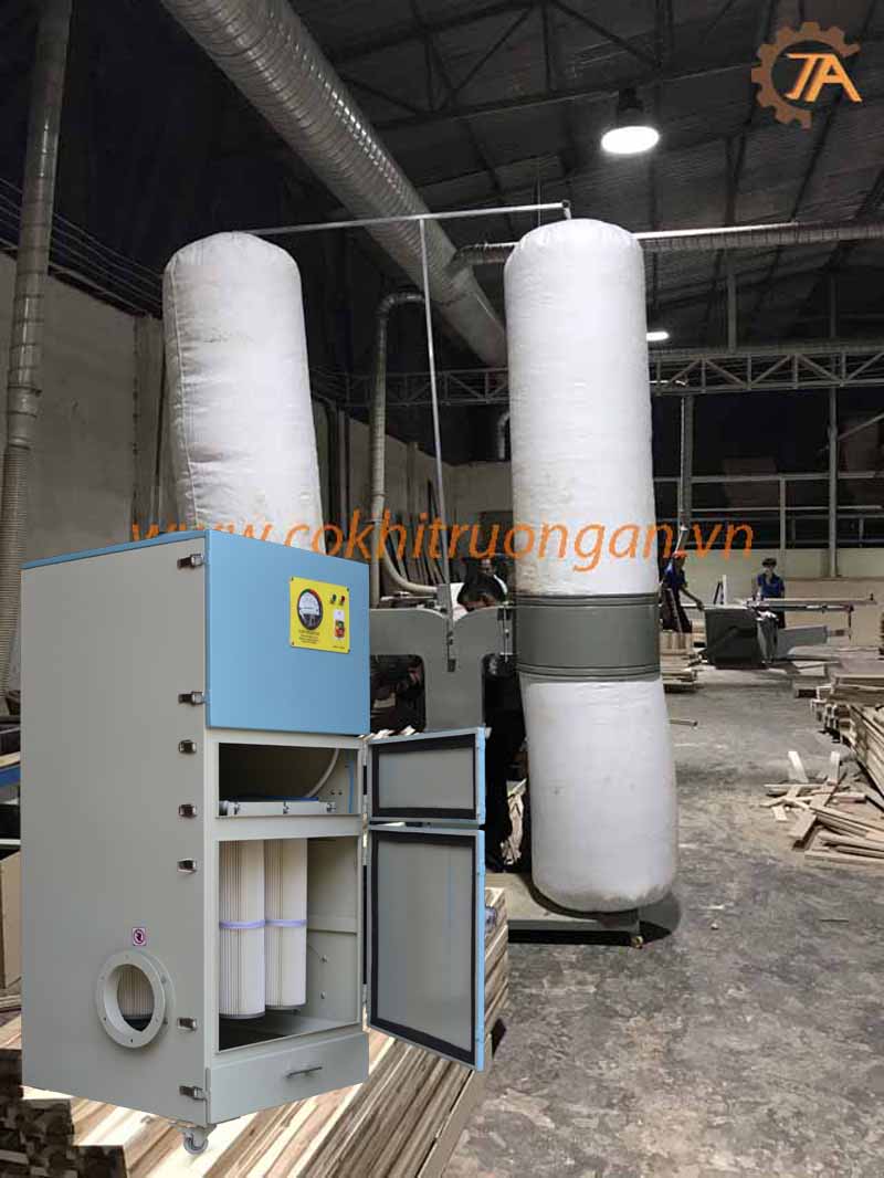 Hệ thống hút bụi công nghiệp bằng máy hút bụi tự động
