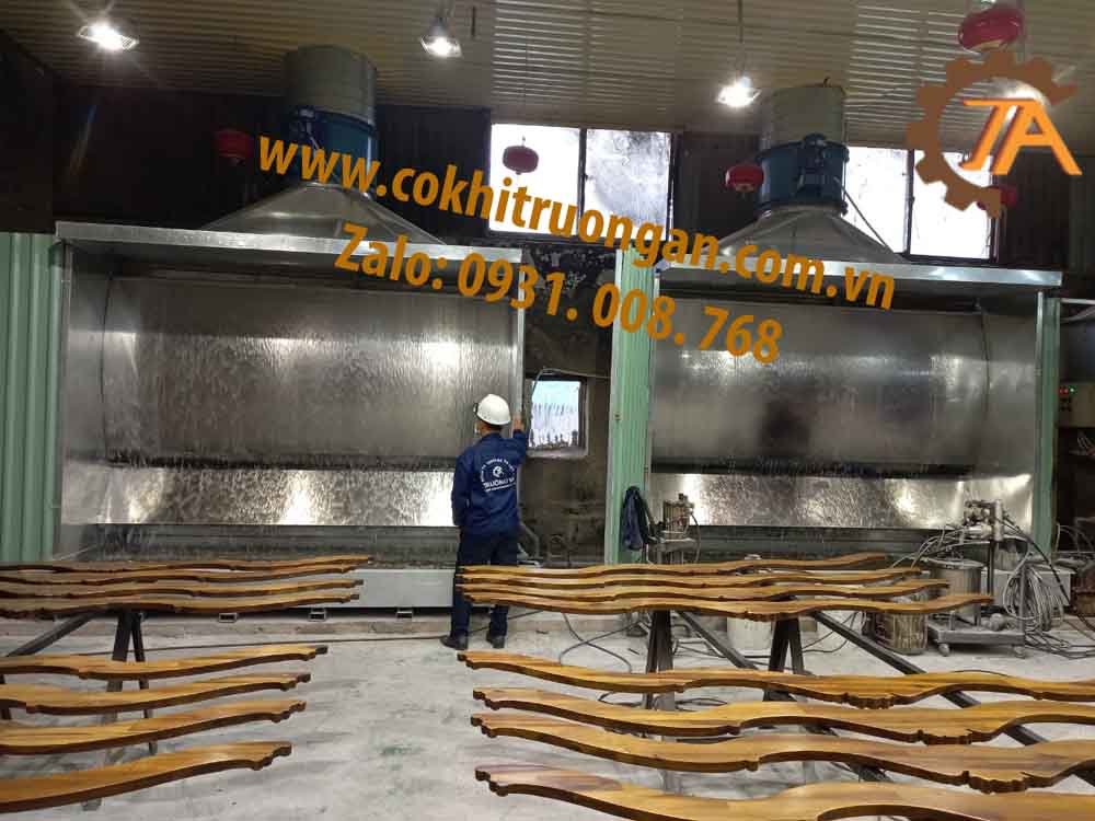 Buồng phun sơn màng nước 3m Buồng phun sơn màng nước 3m