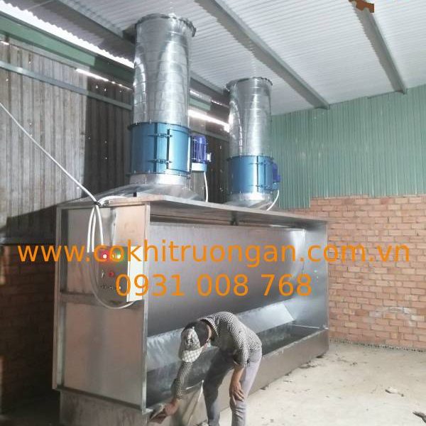 Lắp Đặt Buồng Phun Sơn Màng Nước 4m