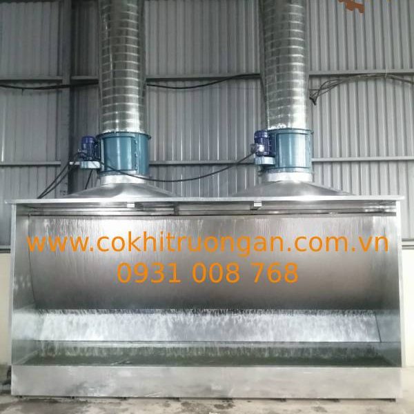 Lắp đặt buồng phun sơn màng nước tại bình dương