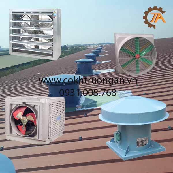 Lắp đặt quạt thông gió hút mái