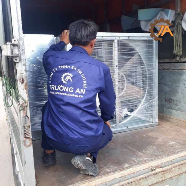 quạt thông gió nhà xưởng 1380|quạt hút gió vuông 1380