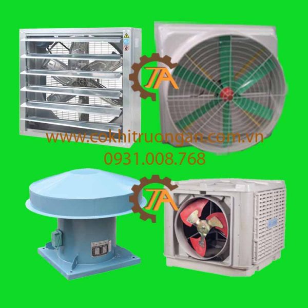 Các quạt hút thông gió công nghiệp