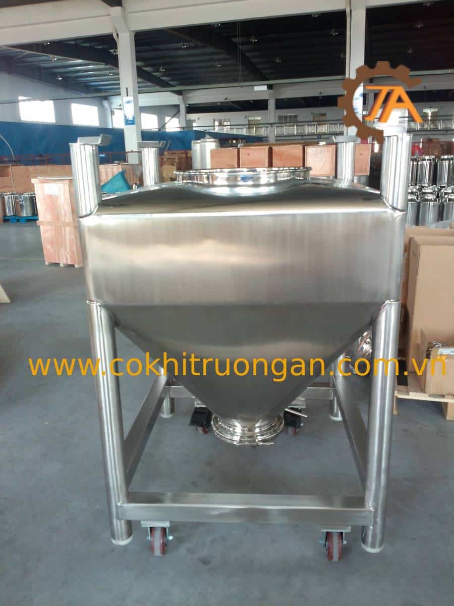 hopper chưa bằng inox hoặc thép Hopper chứa bằng inox