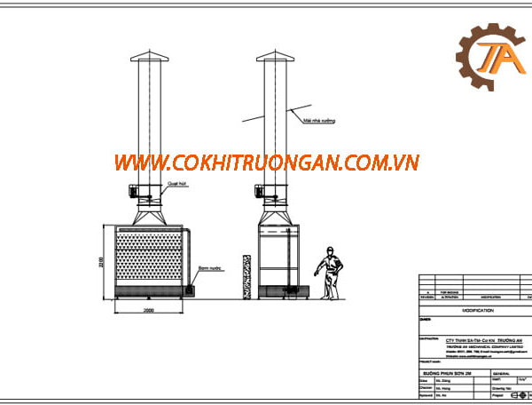 Buồng phun sơn màng nước